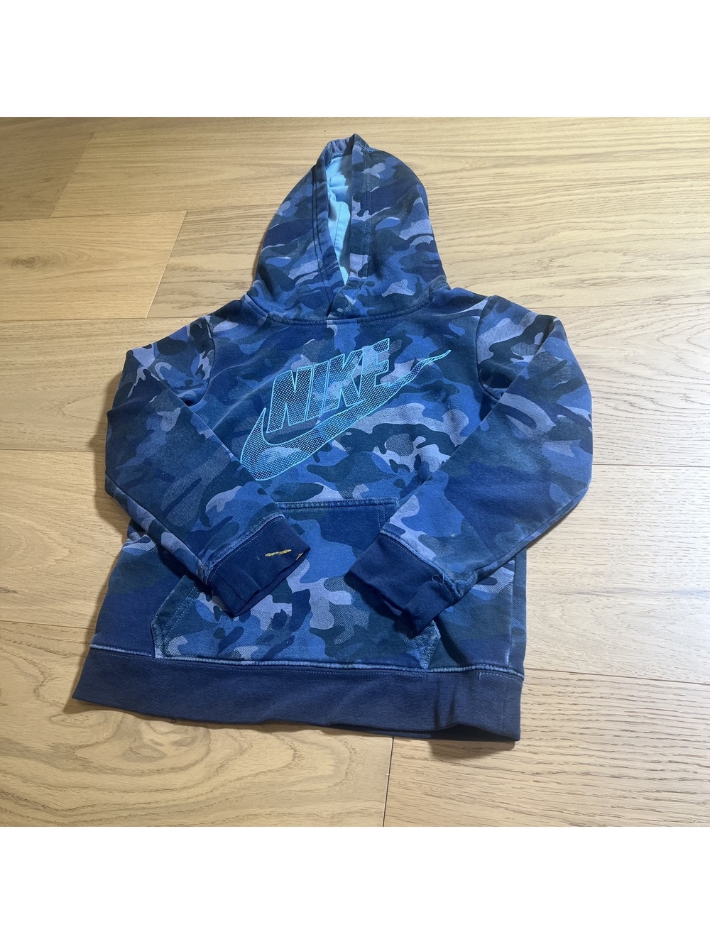 Nike Kids' Blue Zip-Up Hoodie – Size 6